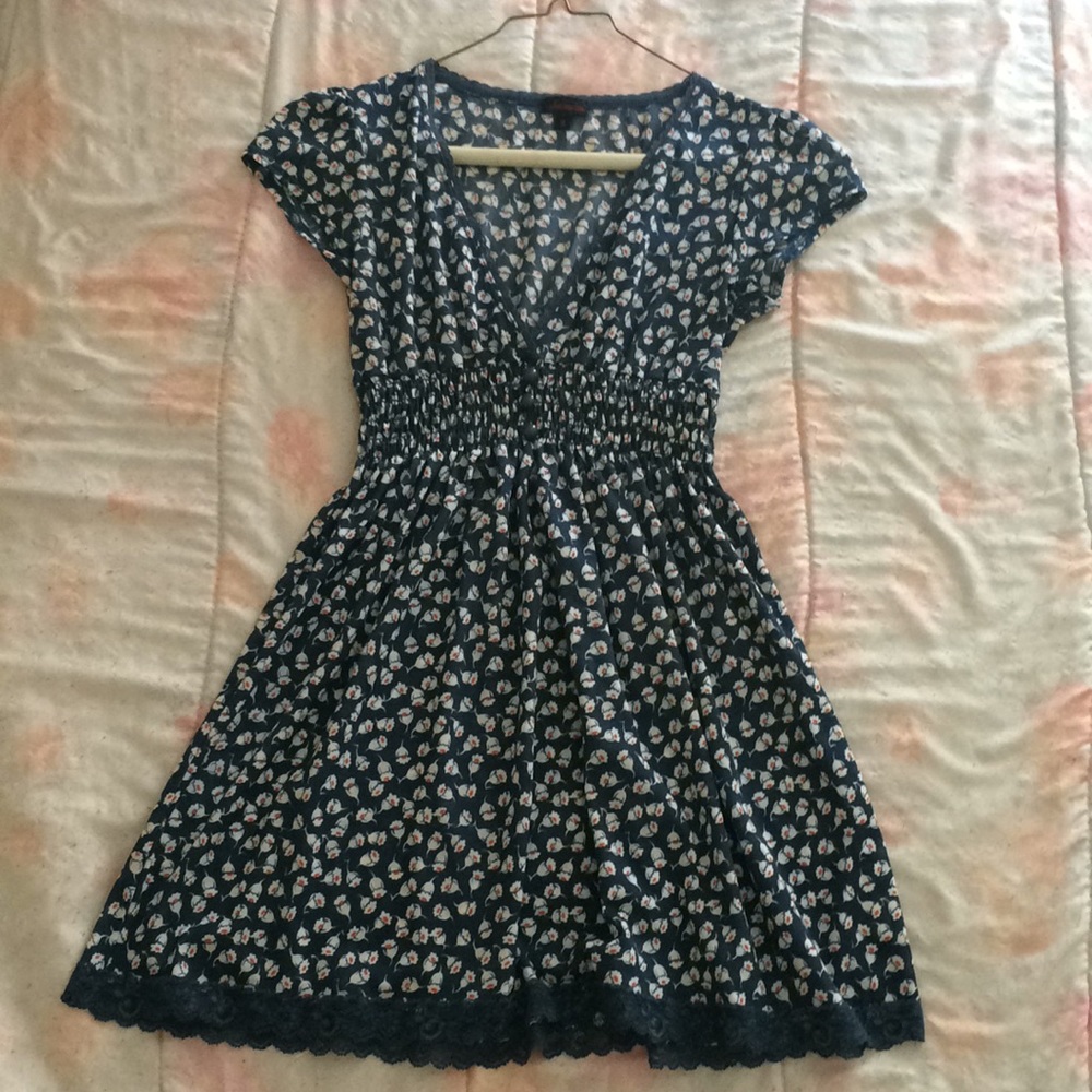 Floral Blue Summer Dress